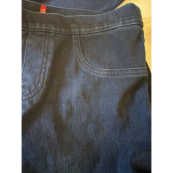 Spanx Skinny Pull On Jeans Womens Medium Dark Blue Legging Jegging Jeans Pants - Picture 9 of 11